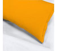 Coppia FEDERE Puro COTONE 100% Made in ITALY Bottoni Click Clack Cuscino Letto