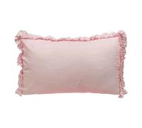 Coppia Federe Renato Balestra Cotone Per Guanciali Letto Tinta Unita con Volant