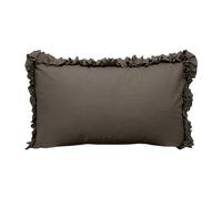 Coppia Federe Renato Balestra Cotone Per Guanciali Letto Tinta Unita con Volant