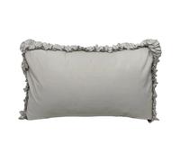 Coppia Federe Renato Balestra Cotone Per Guanciali Letto Tinta Unita con Volant