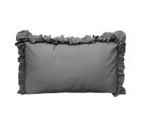 Coppia Federe Renato Balestra Cotone Per Guanciali Letto Tinta Unita con Volant