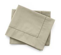 Coppia federe Tinta Unita per cuscini letto i Sogni 3 volani cotone 100% 52x82cm