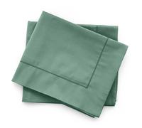 Coppia federe Tinta Unita per cuscini letto i Sogni 3 volani cotone 100% 52x82cm