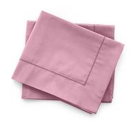 Coppia federe Tinta Unita per cuscini letto i Sogni 3 volani cotone 100% 52x82cm