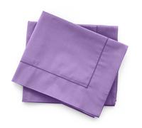 Coppia federe Tinta Unita per cuscini letto i Sogni 3 volani cotone 100% 52x82cm