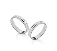 Coppia Fedine Personalizzabili in Argento 925 con Incisione Nome e Data - 2 Anelli Fidanzamento Lui e Lei - Fedina Personalizzata Uomo Donna - Disponibili in diverse Trame