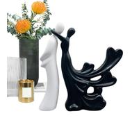Coppia Figur - Figuren Skulpturen | Skulptur Einer Umarmenden Liebesstatue Aus Kunstharz | Moderne Kunst, Romantische Sammlerfiguren, Multifunktionale Paarstatue, Heimdekoration Für Frauen, Männer