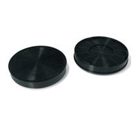 Faber Filtro carbone attivo per cappa Kit 2 pezzi D196 H37 Compatibile con Agorà/Brio/Conica colore Nero - 112.0157.240