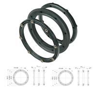 COPPIA FLANGIE NYLON CON GUARNIZIONE 006020