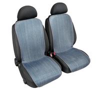 Coppia fodere coprisedili double-face carta tessile e tessuto - Blu 42cm