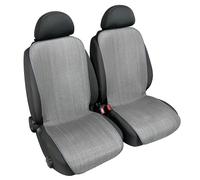 Coppia fodere coprisedili double-face carta tessile e tessuto - Grigio 42cm