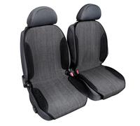 Coppia fodere coprisedili in carta tessile ventilato - Antracite 50cm