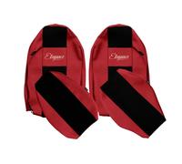 Coppia Fodere Foderine Ecopelle Liscia Rossa per Mercedes Actros MP3 2007>2010