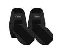 COPPIA FODERE FODERINE ECOPELLE SPECIFICHE PER VOLVO FM4 / FH4 DAL 2013 NERO