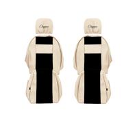 Coppia Fodere Foderine in Ecopelle Liscia Beige per IVECO DAILY VI 2015 al 2023