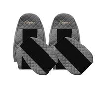 COPPIA FODERE FODERINE SPECIFICHE PER VOLVO FH DAL 2002 AL 2012 GRIGIE