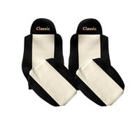 COPPIA FODERINE COPRI SEDILI CLASSIC NERE BEIGE MAN TGA TGL TGM TGS DUE CINTURE