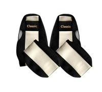 COPPIA FODERINE COPRI SEDILI CLASSIC NERE BEIGE PER SCANIA 4 POGGIATESTA INTEG