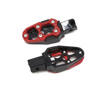 Coppia foro 8 mm metallo colore nero rosso posteriore motociclo Pedale poggiapie