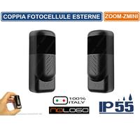 COPPIA FOTOCELLULE DA PARETE SINCRONIZZATE MINIATURIZZATE ZOOM-ZMINI AUTOMAZIONE