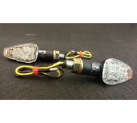 coppia FRECCE A LED A GOCCIA COLORE CARBONIO UNIVERSALI