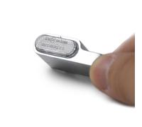 Coppia Frecce a led cromate omologate con lente trasparente 2pz 45x12mm 3 LED