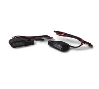 Coppia Frecce a led nere omologate con lente trasparente 2pz 45x12mm 3 LED