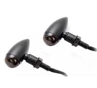Coppia frecce alogene con corpo alluminio stile Custom Vintage Café Racer Bobber