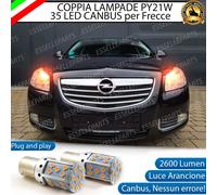 COPPIA FRECCE ANTERIORI LED OPEL INSIGNIA A con fari alogeni PY21W CANBUS 3.0