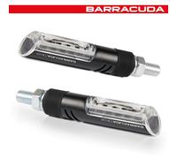COPPIA FRECCE [BARRACUDA] IDEA B-LUX LED NERE - UNIVERSALI / OMOLOGATE N1001/IN