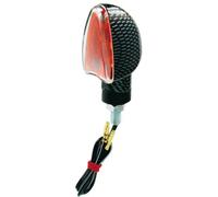 COPPIA FRECCE CARBON LOOK RMS PER MOTO SCOOTER UNIVERSALE GAMBO CORTO