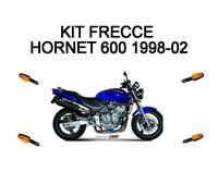 COPPIA FRECCE COMPLETE ANTERIORI E POSTERIORI ARANCIONE HONDA HORNET 600 2002