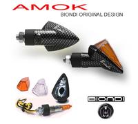 Coppia Frecce Freccette Per Moto Corte Similcarbonio Amok Omologate Universali