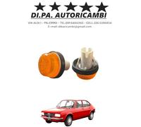 COPPIA FRECCE INDICATORI DIREZIONE LATERALI ARANCIO ALFA ROMEO ALFASUD GIUNTINI