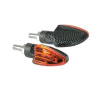 Arrow Coppia frecce moto a lampadina indicatori 12V 21W Carbon look Omologate E