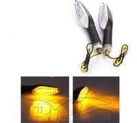 COPPIA FRECCE INDICATORI LED UNIVERSALI OMOLOGATE TRASPARENTI - 18 LED