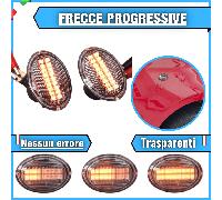 COPPIA FRECCE LATERALI DINAMICHE ALFA ROMEO 4C TRASPARENTI 36 LED NEW MODEL PRO
