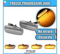 COPPIA FRECCE LATERALI DINAMICHE TRASPARENTI PROGRESSIVE AUDI A8 D3 E2 E8