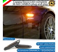 COPPIA FRECCE LATERALI FUME' PROGRESSIVE LED BMW SERIE 1 E87 E88 E82 E83 CANBUS