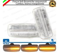 COPPIA FRECCE LATERALI LED PROGRESSIVE DINAMICHE DODGE CALIBER TRASPARENTI