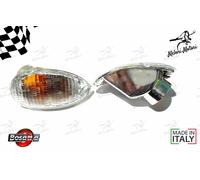 COPPIA FRECCE LATERALI POSTERIORI BIANCHE VESPA 50 ET2 125 ET4