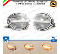 COPPIA FRECCE LATERALI PROGRESSIVE A LED PER ABARTH FIAT 500 595 500C CANBUS