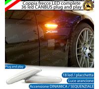 COPPIA FRECCE LATERALI PROGRESSIVE A LED PER BMW SERIE 5 E60 E61 TOURING CANBUS