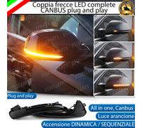 COPPIA FRECCE LATERALI PROGRESSIVE NERO A LED PER AUDI A6 C7 4G CANBUS DINAMICHE