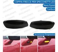 COPPIA FRECCE LATERALI SPECCHIETTI FUME' PROGRESSIVE A LED CITROEN C5 MK2 NERE