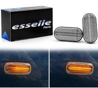 Coppia Frecce Laterali Trasparenti Progressive Dinamiche a LED per Renault Clio 1, Clio 2, Clio 2, Espace 3, Kangoo 1, Master 2, Megane 1, Scenic, Scenic 1, Twingo 1, Plug and Play Canbus