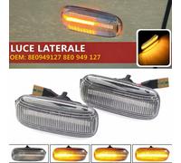 Coppia frecce LED Audi A3 8P Canbus progressive dinamiche nero fumè trasparente