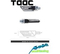 COPPIA FRECCE MOTO A LED OMOLOGATE ECE TAAC MOTO LENTE CHIARA