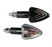Coppia Frecce Moto Focal omologate indicatori di direzione 21 Nero