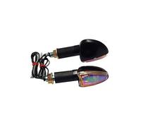 COPPIA FRECCE MOTO LAMPADA BCR ARROW NERO IRIDIUM GAMBO LUNGO OMOLOGATE